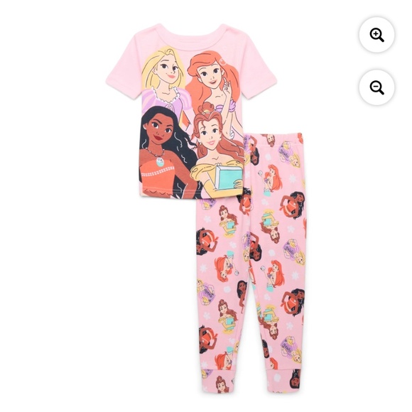 Princess Toddler Girls Two Piece Sleep Set Size 5T - Picture 1 of 5